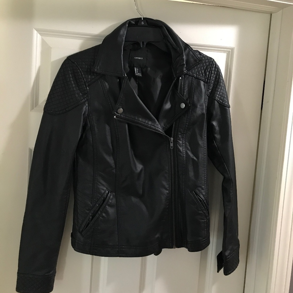 Faux leather jacket